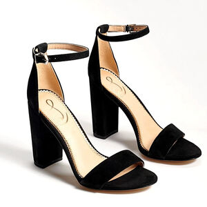 Sam Edelman Black Ankle Strap Heels